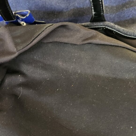 Nwot Coach Wool Blue & Black Satchel Handbag Purse - Picture 14 of 15
